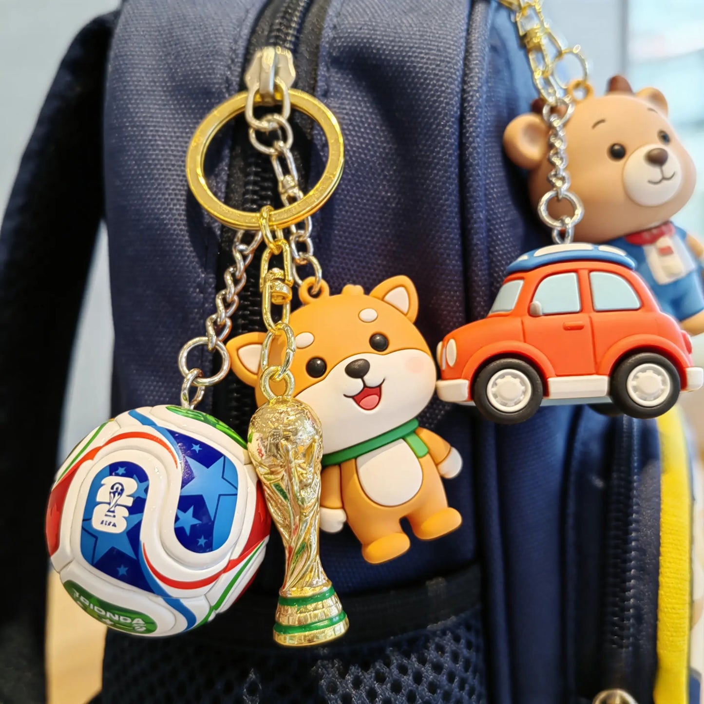 Trophy of the World Cup keychain