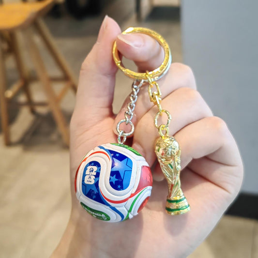 Trophy of the World Cup keychain