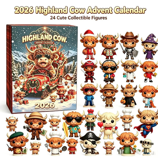 Highland cow advent calendar 2026