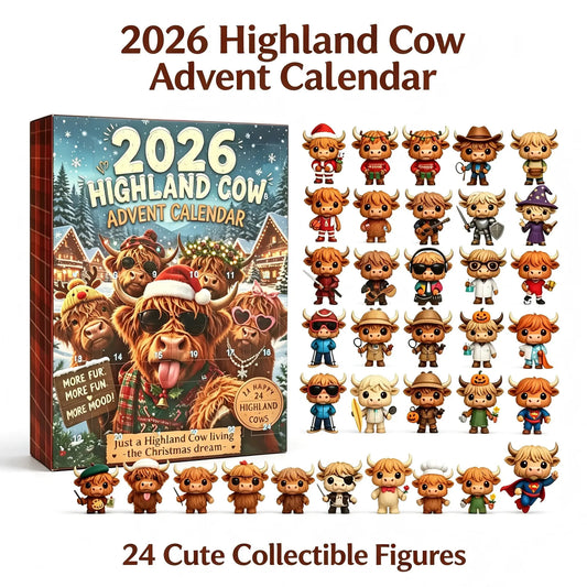 Highland cow advent calendar 2026