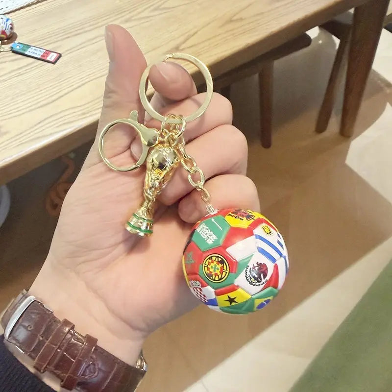 Trophy of the World Cup keychain