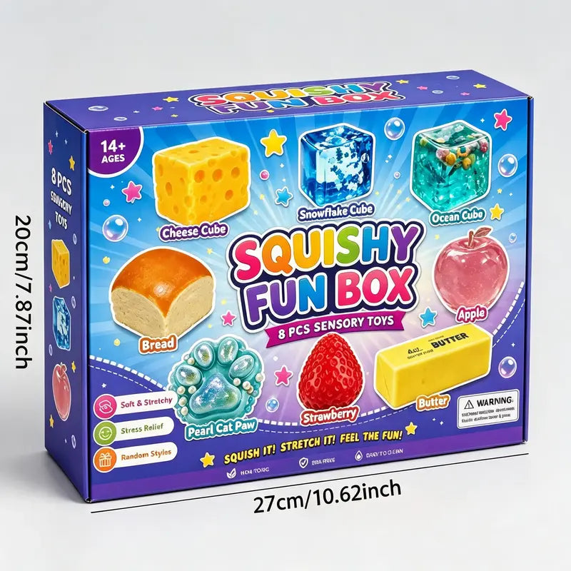 8-Piece Set Mystery Squishy Box